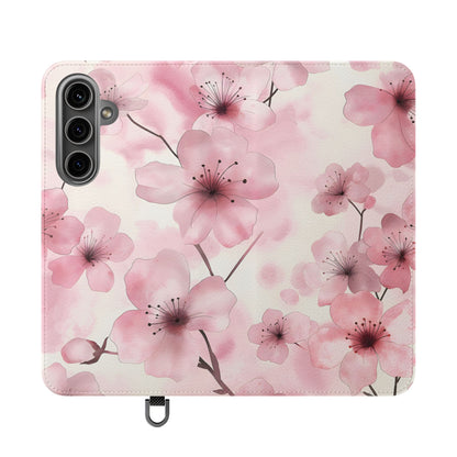 Sakura Veil – Vegan Leather Wallet Samsung Case
