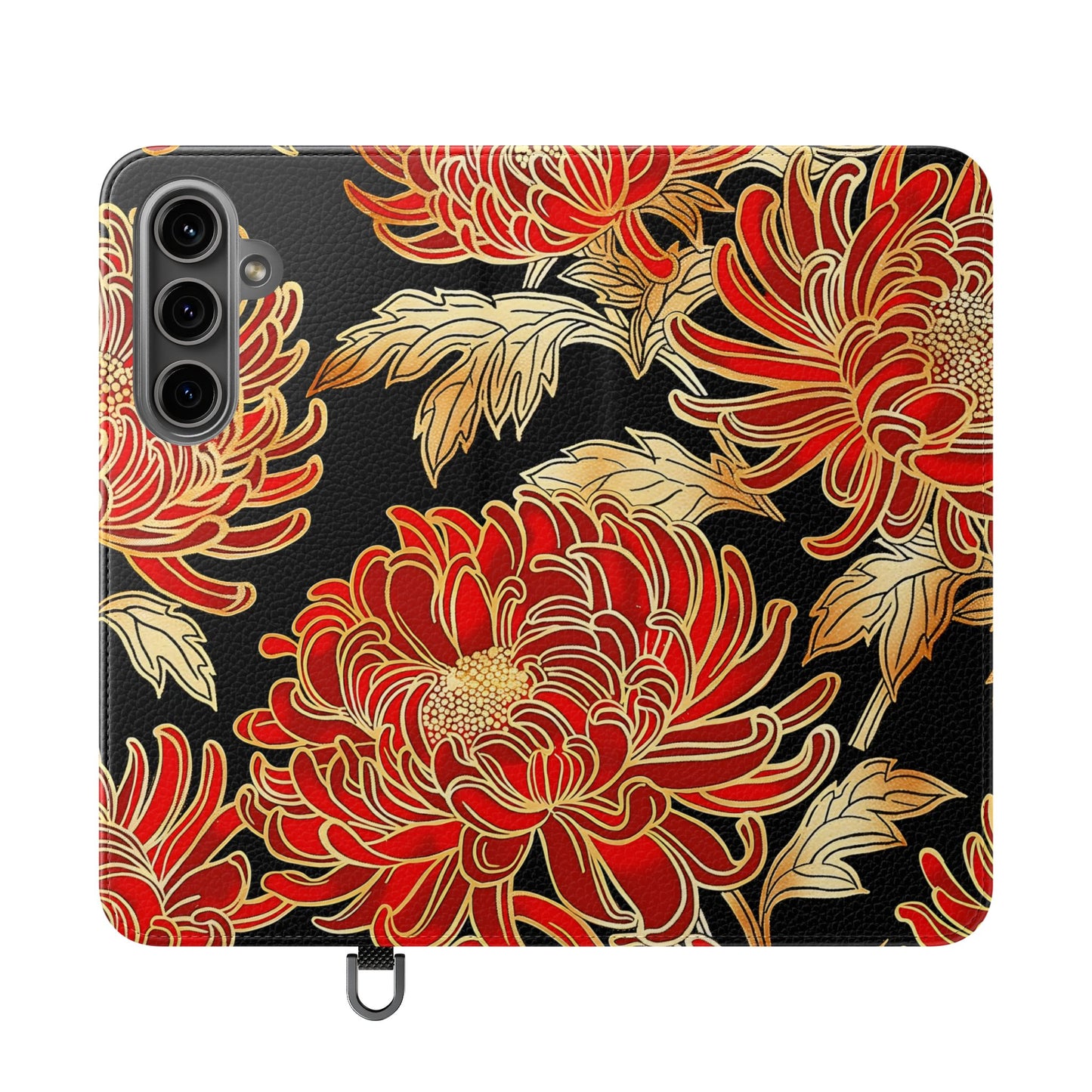 Ember Petals – Vegan Leather Wallet Samsung Case