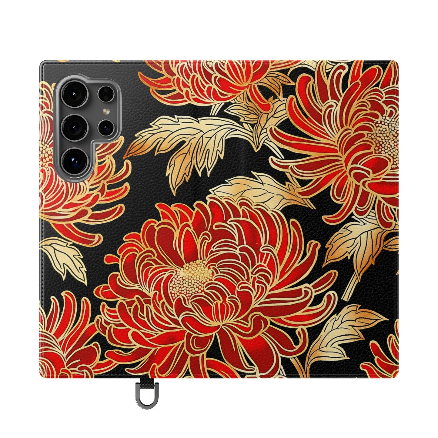 Ember Petals – Vegan Leather Wallet Samsung Case