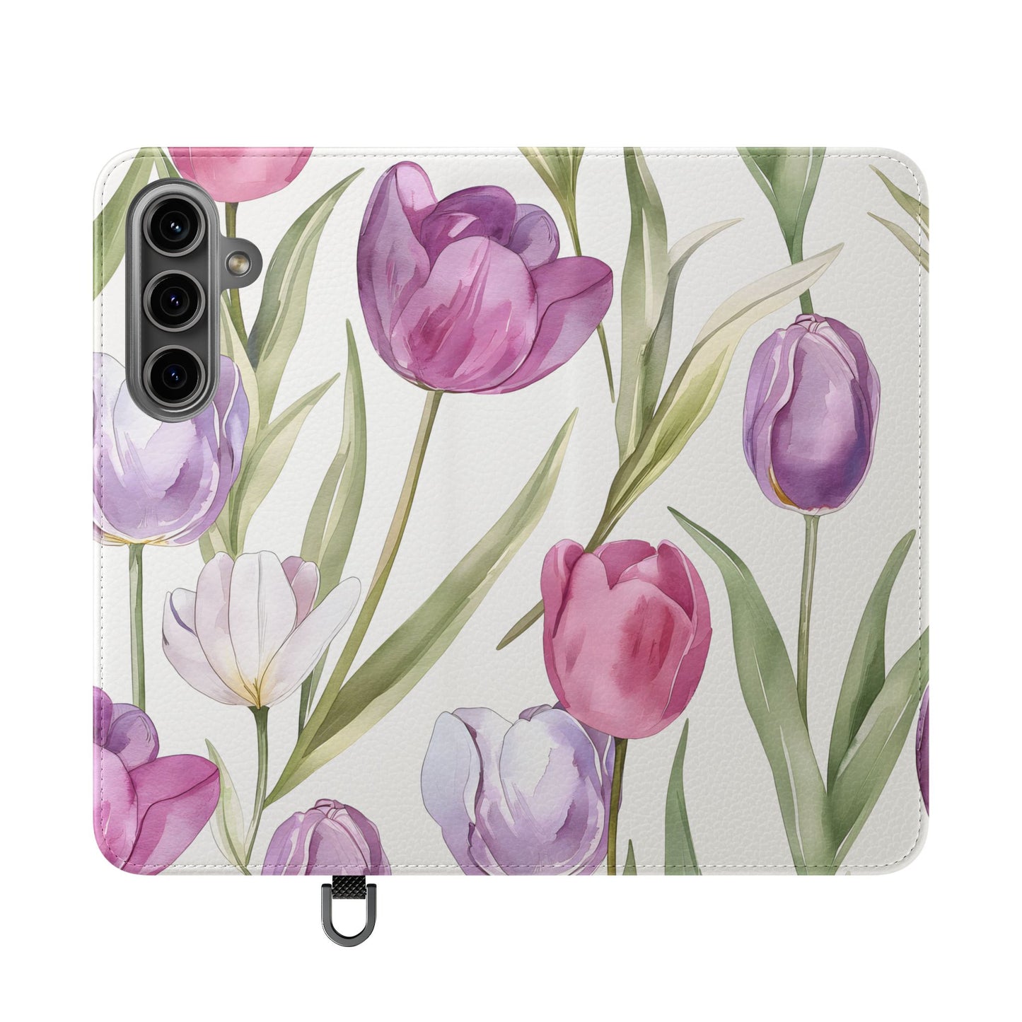 Tulip Serenade – Vegan Leather Wallet Samsung Case