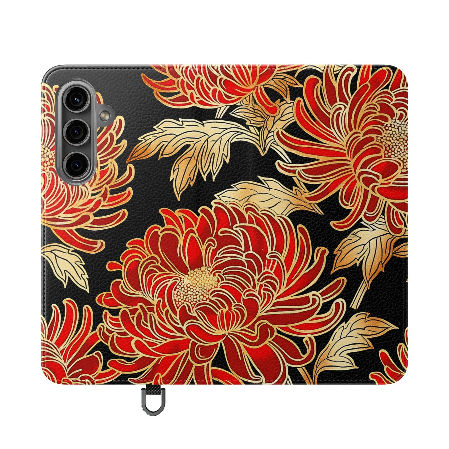 Ember Petals – Vegan Leather Wallet Samsung Case
