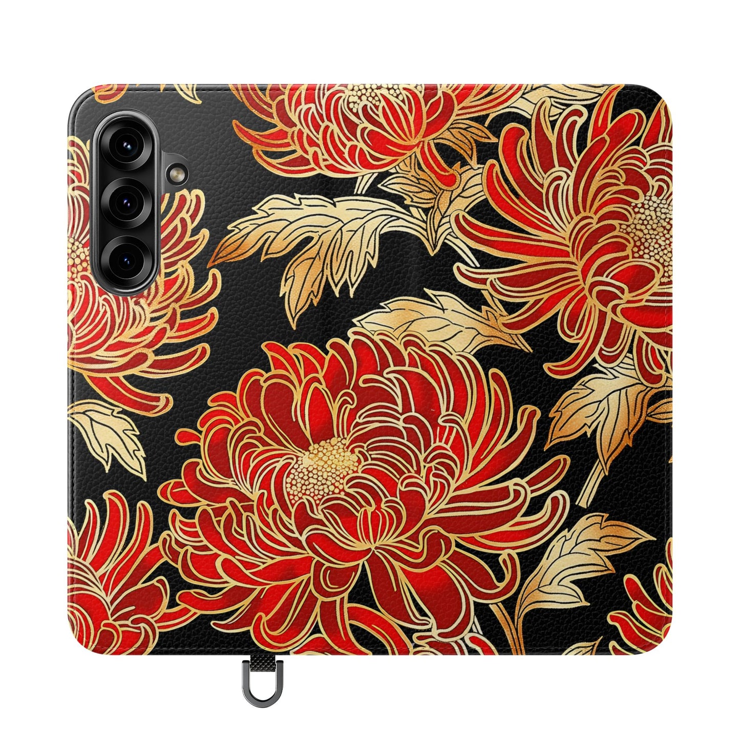 Ember Petals – Vegan Leather Wallet Samsung Case
