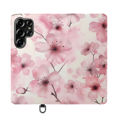 Sakura Veil – Vegan Leather Wallet Samsung Case