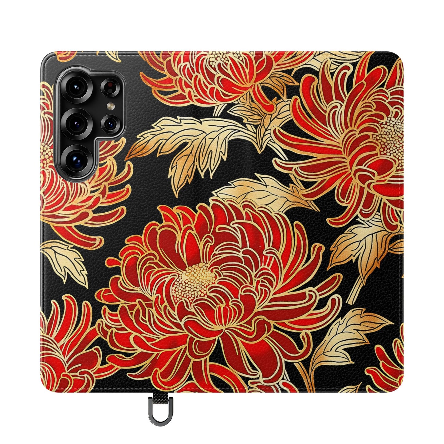 Ember Petals – Vegan Leather Wallet Samsung Case