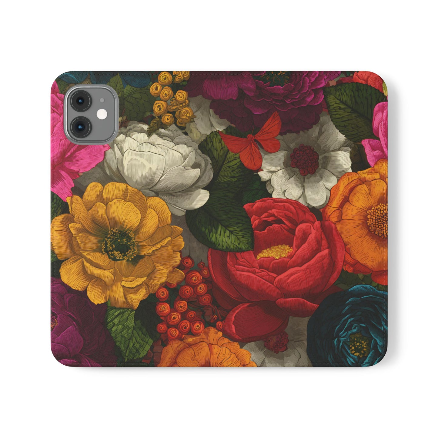 Midnight Bloom – iPhone Wallet Case
