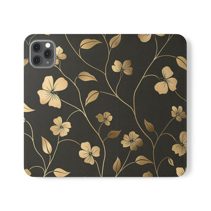 Golden Elegance – iPhone Wallet Case