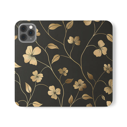 Golden Elegance – iPhone Wallet Case