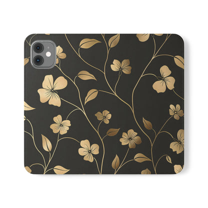 Golden Elegance – iPhone Wallet Case