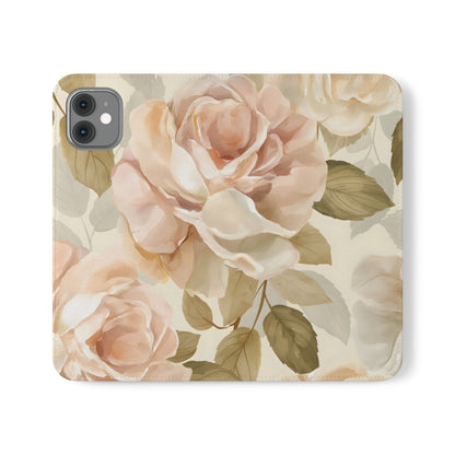 Soft Rose Elegance – iPhone Wallet Case