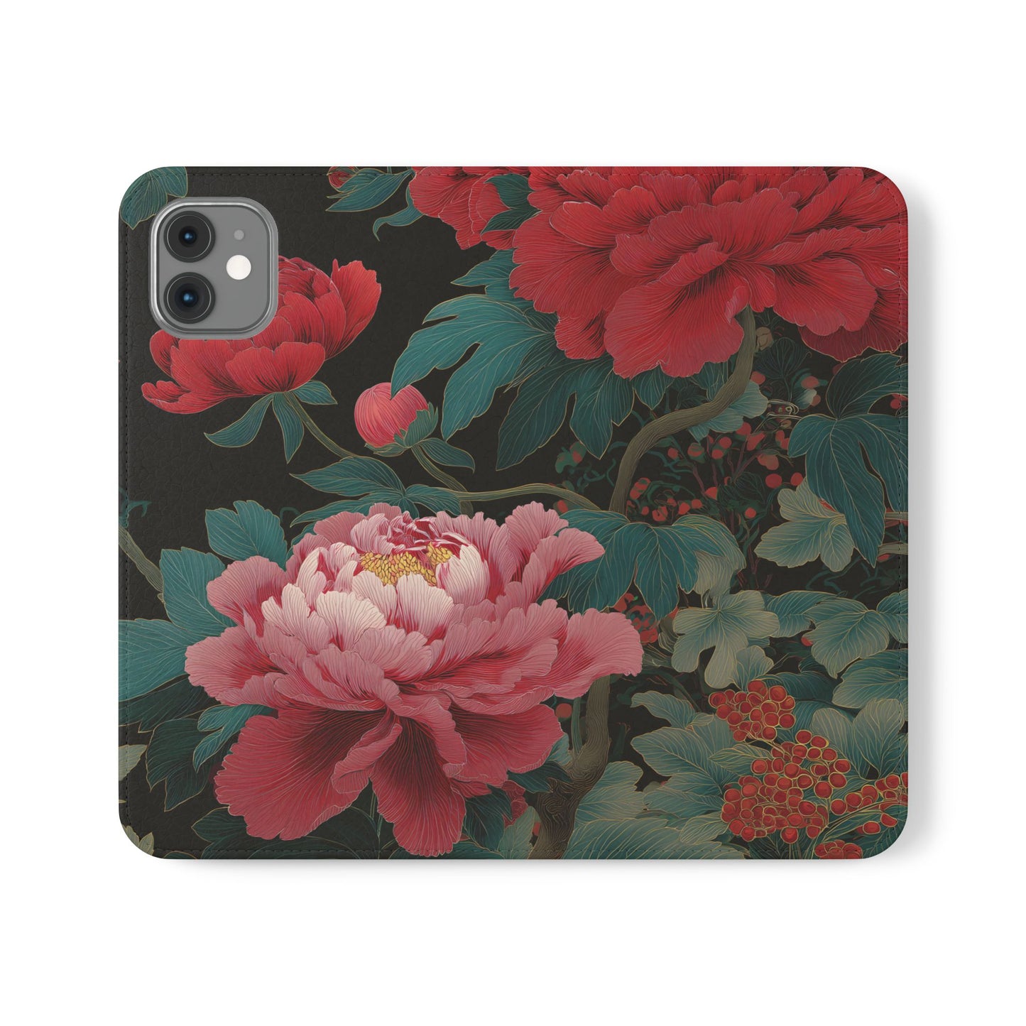 Blooming Peony – iPhone Wallet Case
