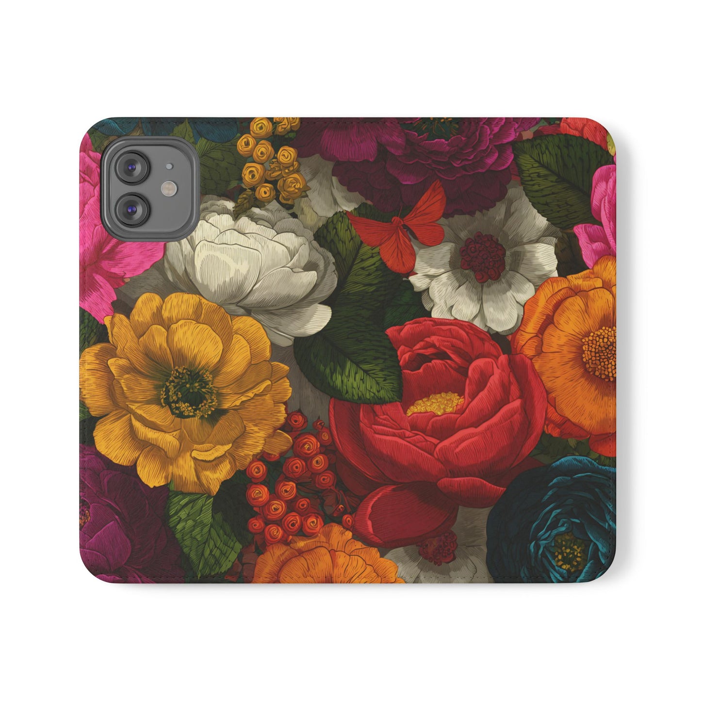 Midnight Bloom – iPhone Wallet Case