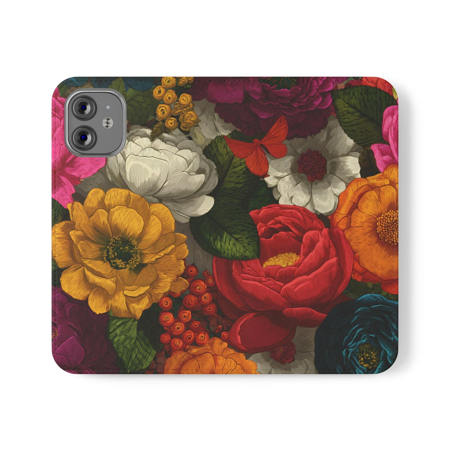 Midnight Bloom – iPhone Wallet Case