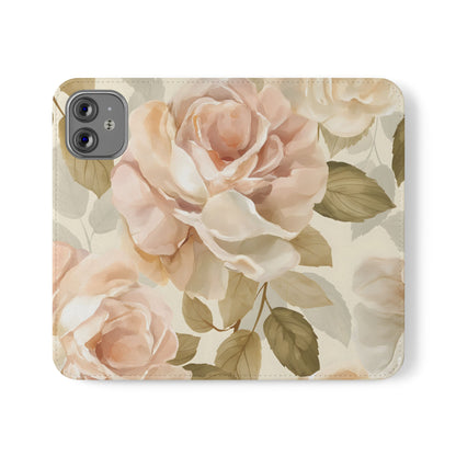 Soft Rose Elegance – iPhone Wallet Case