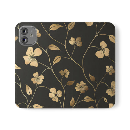 Golden Elegance – iPhone Wallet Case