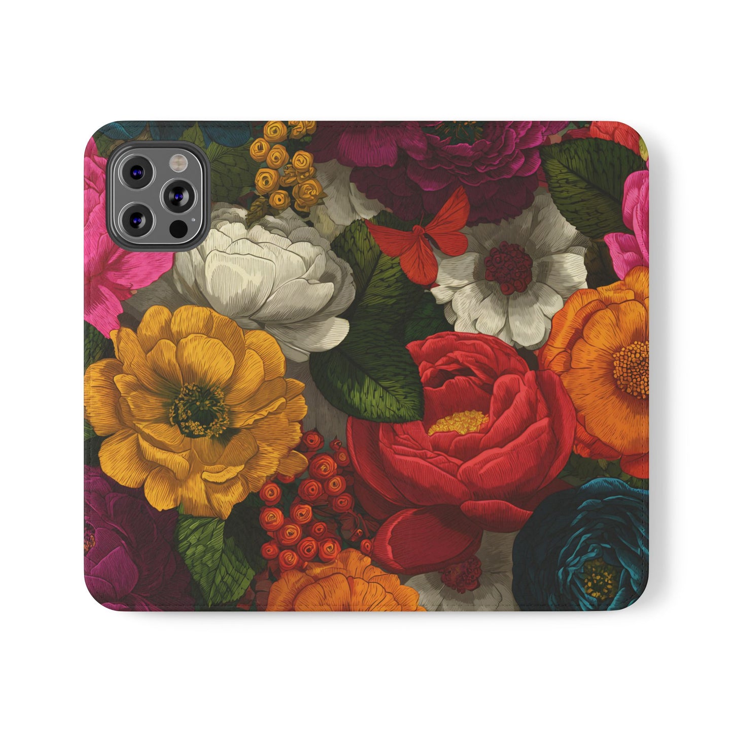 Midnight Bloom – iPhone Wallet Case