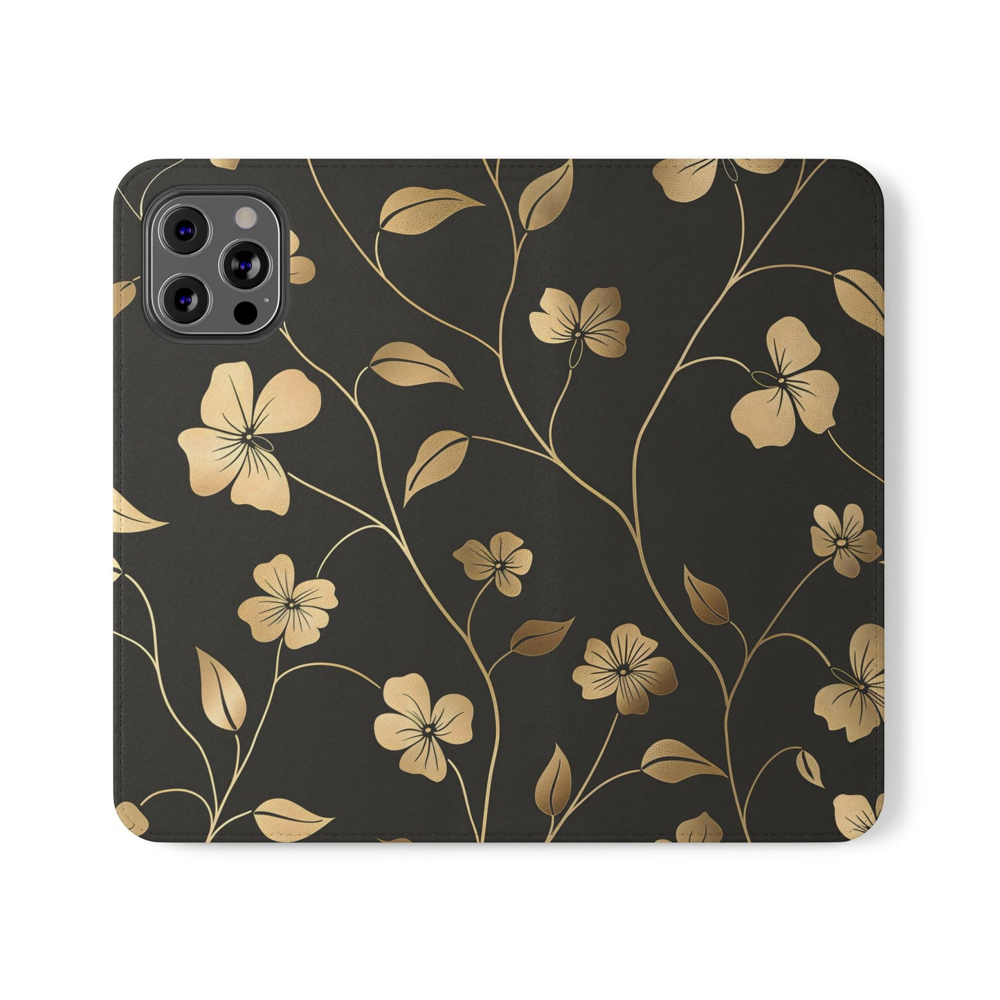 Golden Elegance – iPhone Wallet Case