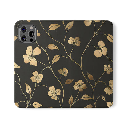 Golden Elegance – iPhone Wallet Case