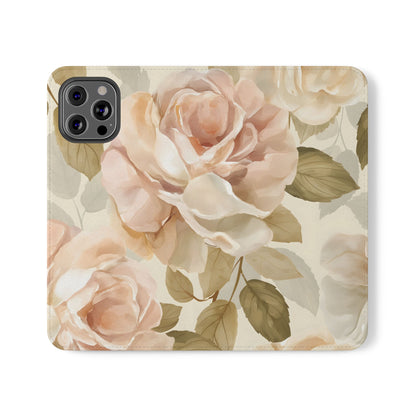 Soft Rose Elegance – iPhone Wallet Case