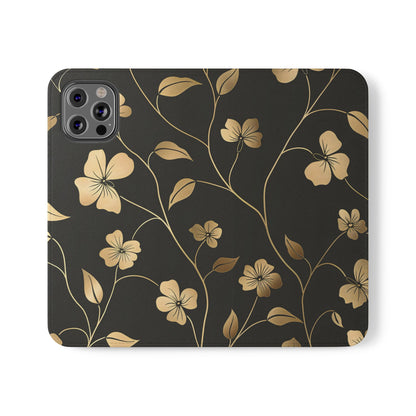 Golden Elegance – iPhone Wallet Case