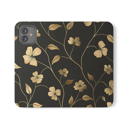 Golden Elegance – iPhone Wallet Case