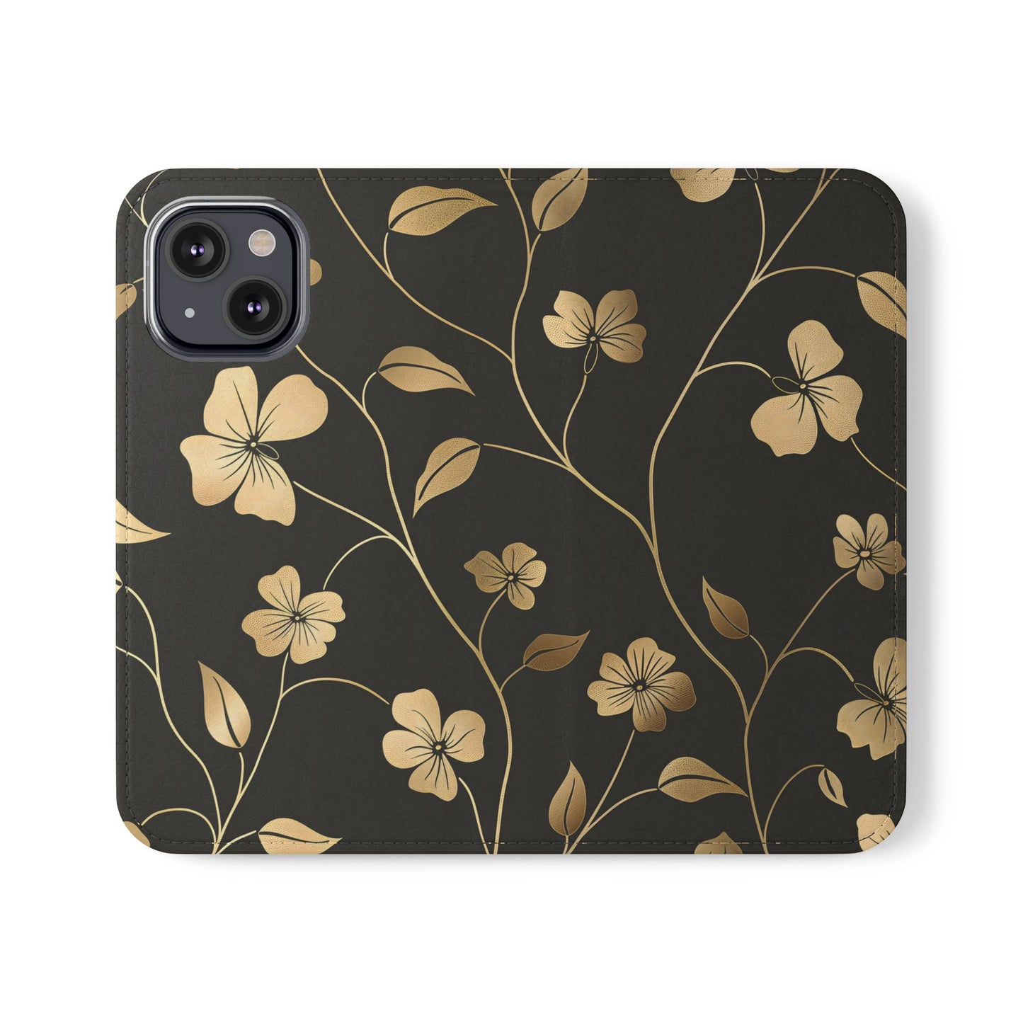 Golden Elegance – iPhone Wallet Case
