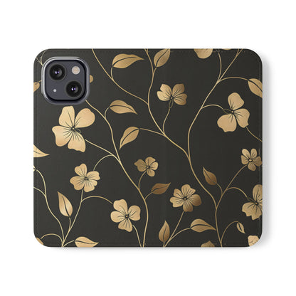 Golden Elegance – iPhone Wallet Case