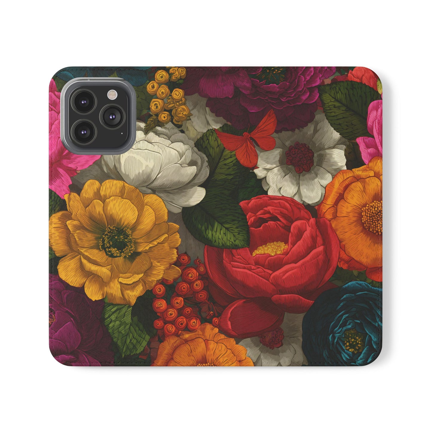 Midnight Bloom – iPhone Wallet Case