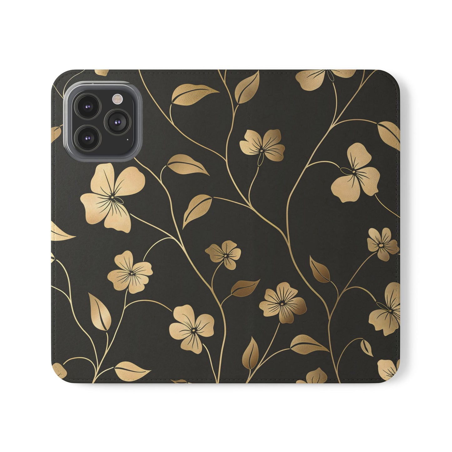 Golden Elegance – iPhone Wallet Case