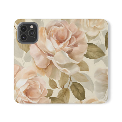 Soft Rose Elegance – iPhone Wallet Case
