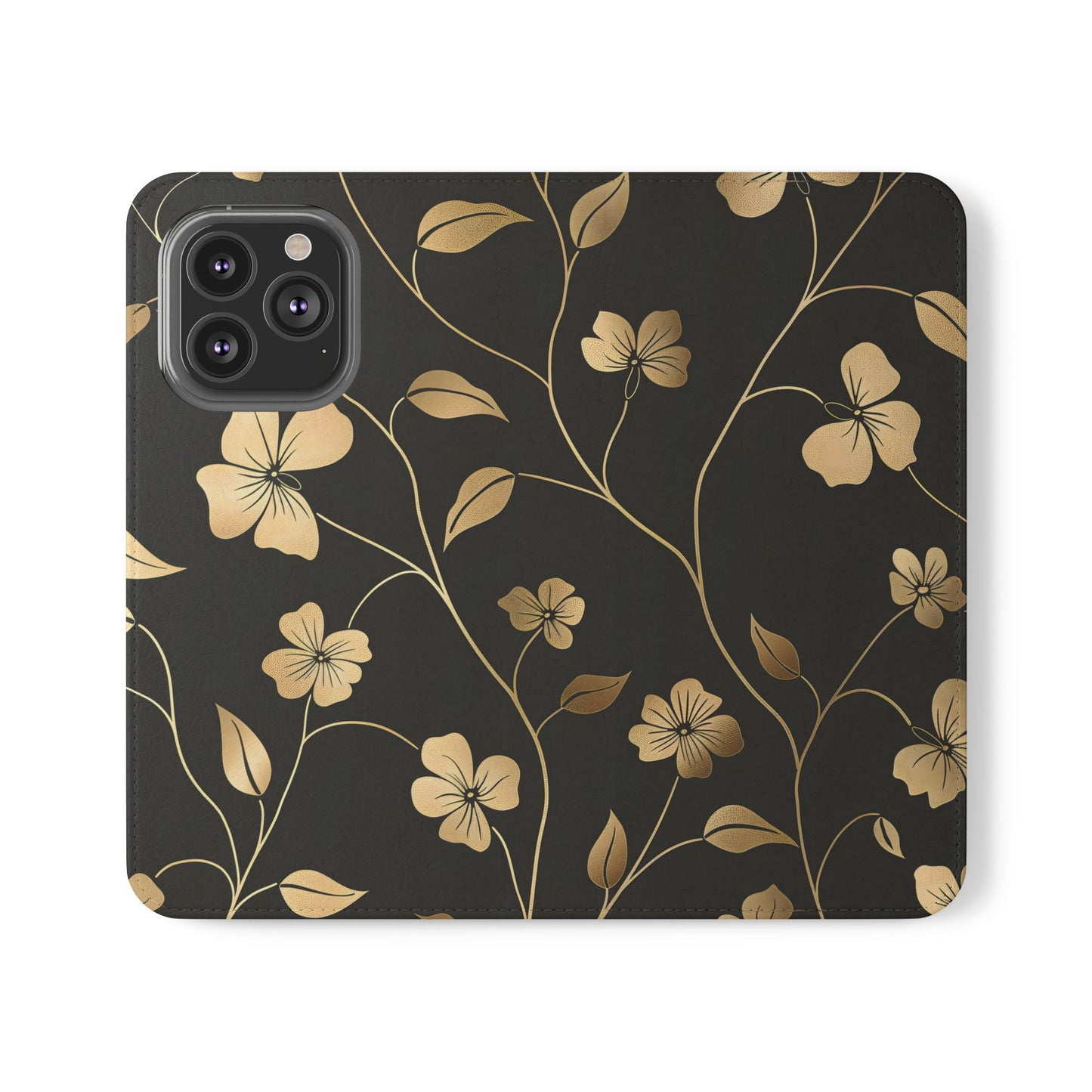 Golden Elegance – iPhone Wallet Case
