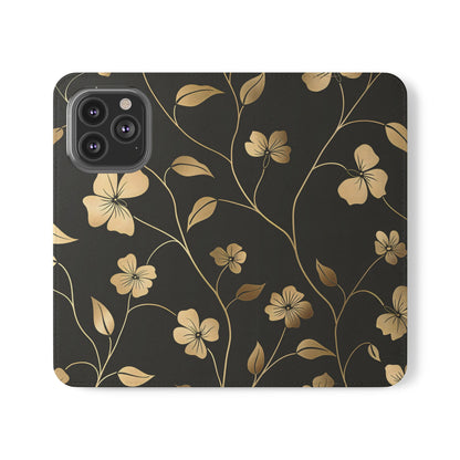 Golden Elegance – iPhone Wallet Case