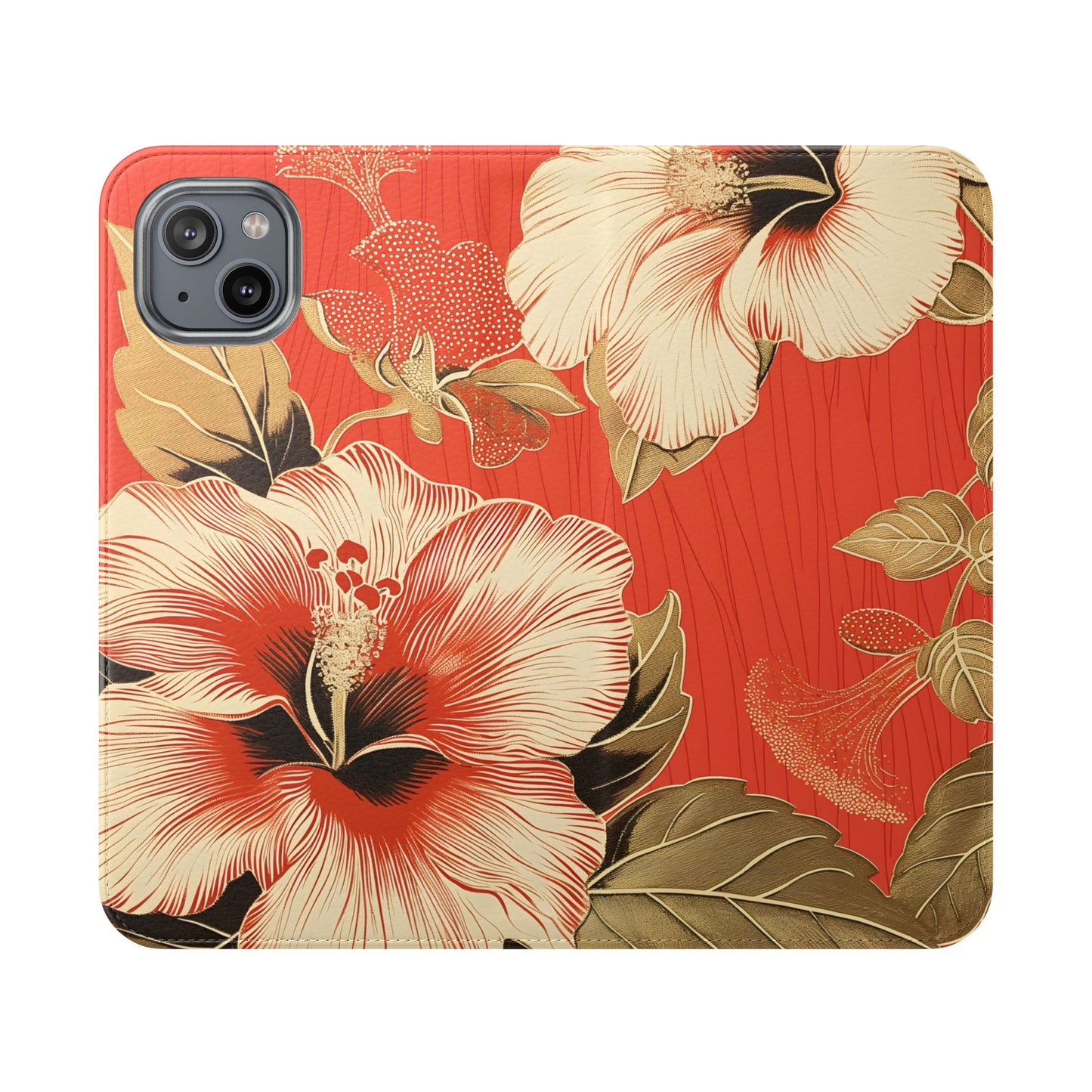 Golden Hibiscus – iPhone Wallet Case