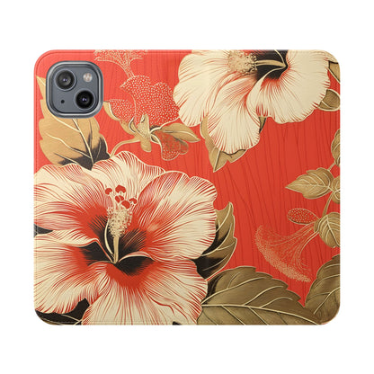 Golden Hibiscus – iPhone Wallet Case