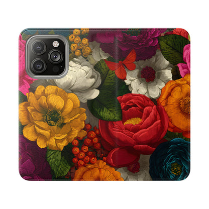 Midnight Bloom – iPhone Wallet Case