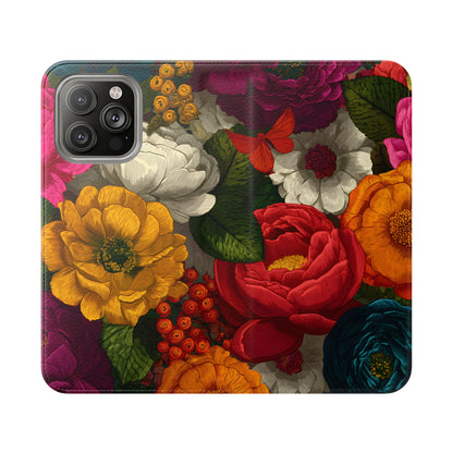 Midnight Bloom – iPhone Wallet Case