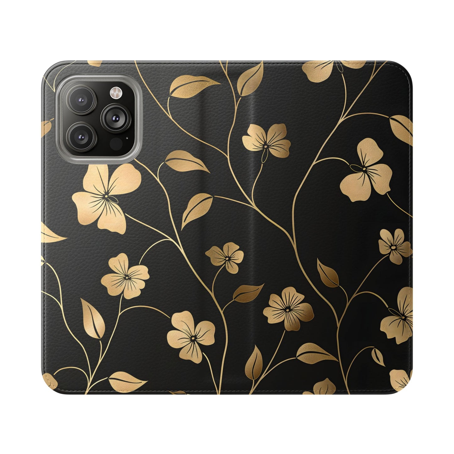 Golden Elegance – iPhone Wallet Case