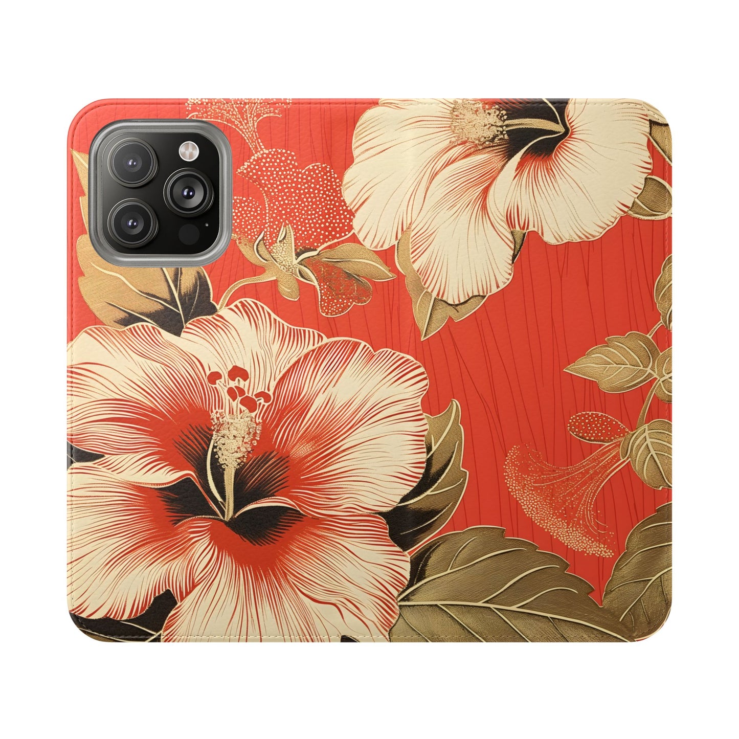 Golden Hibiscus – iPhone Wallet Case