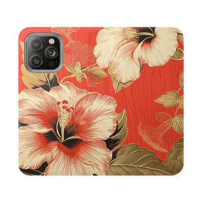 Golden Hibiscus – iPhone Wallet Case