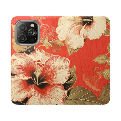 Golden Hibiscus – iPhone Wallet Case