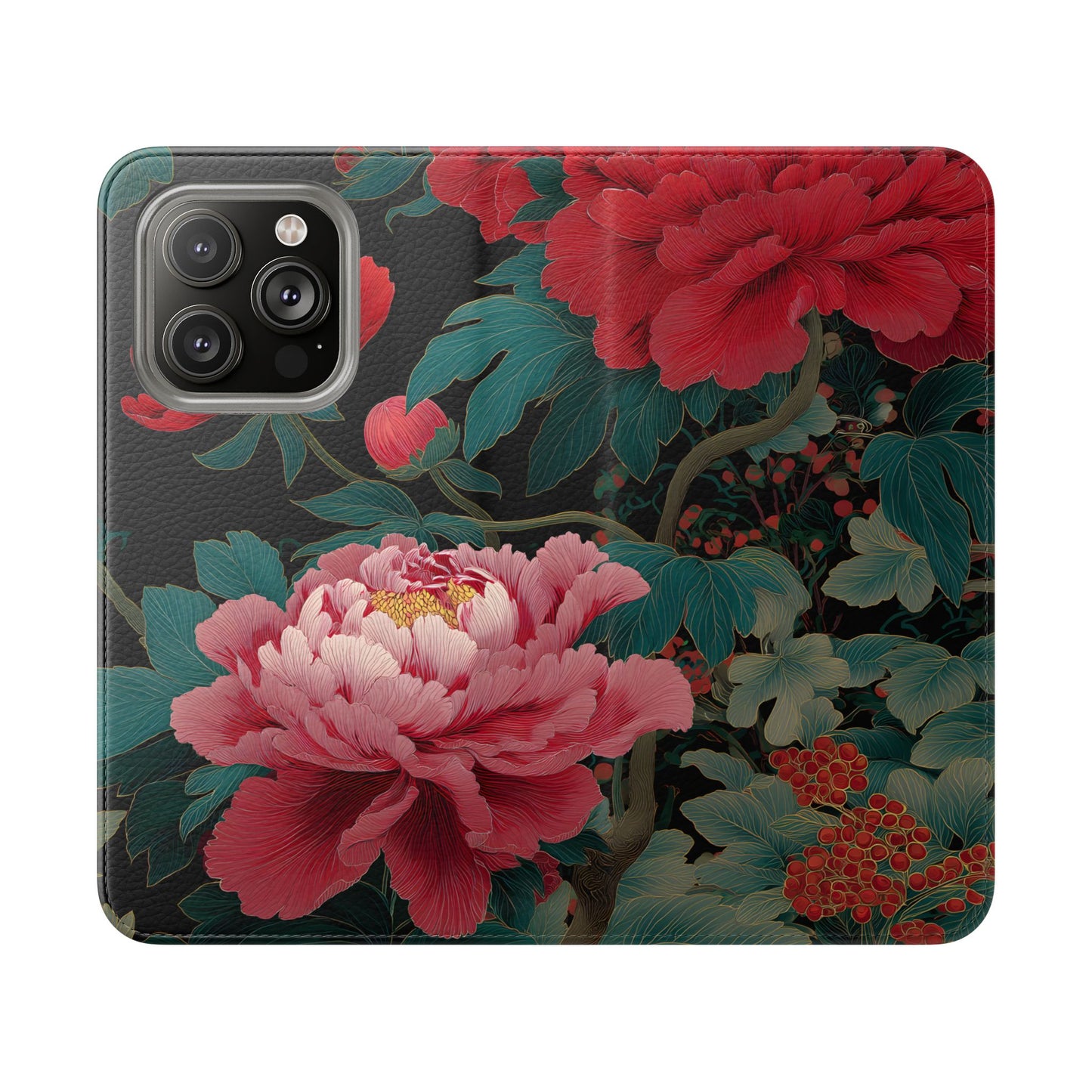 Blooming Peony – iPhone Wallet Case