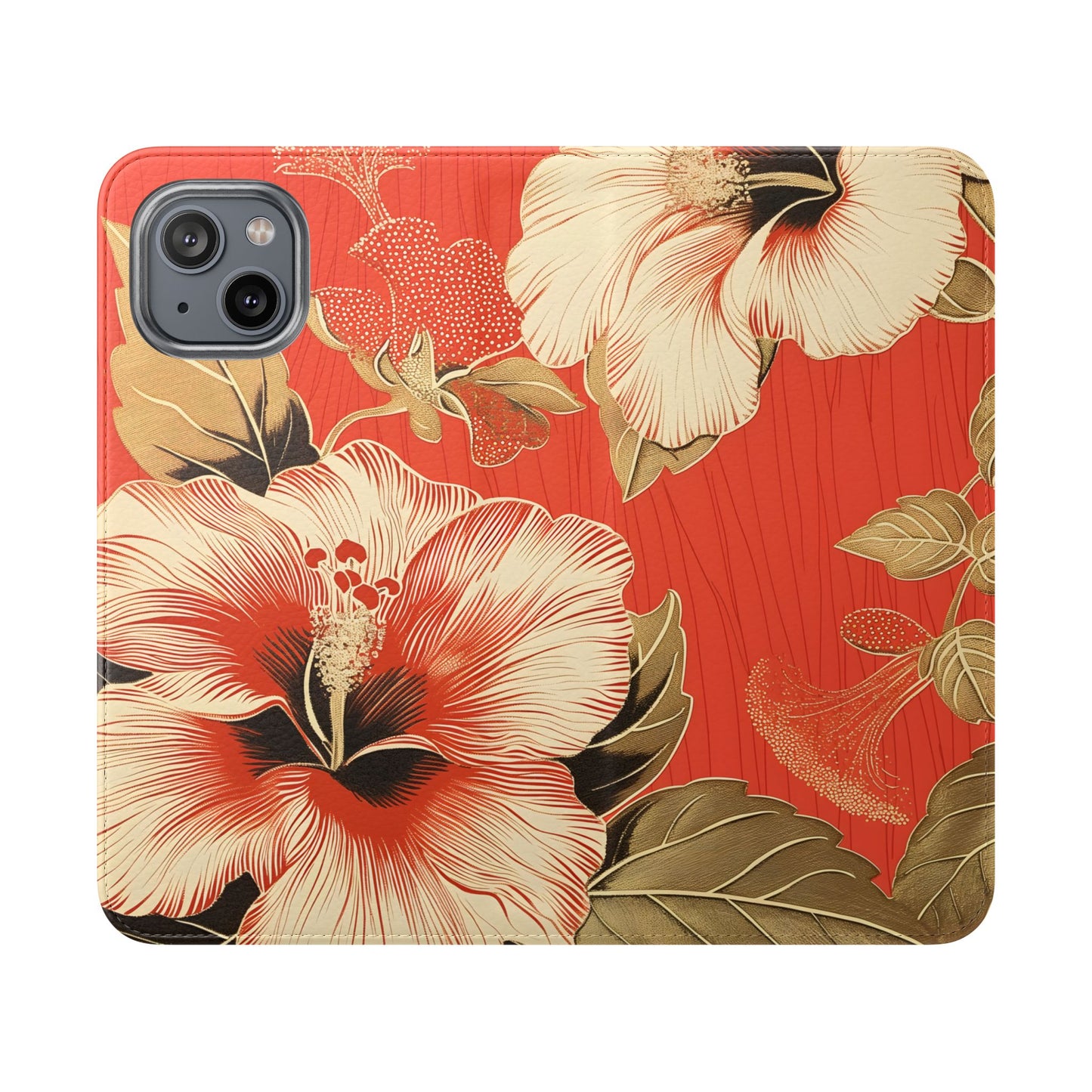 Golden Hibiscus – iPhone Wallet Case