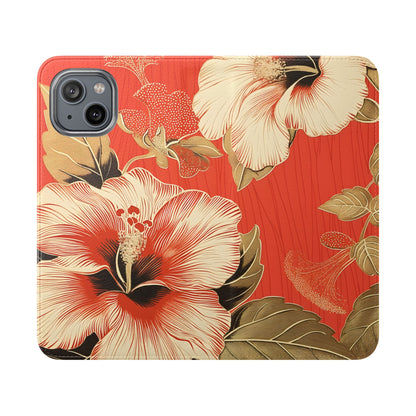 Golden Hibiscus – iPhone Wallet Case