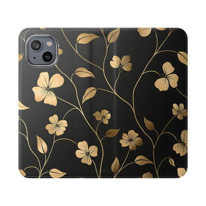 Golden Elegance – iPhone Wallet Case