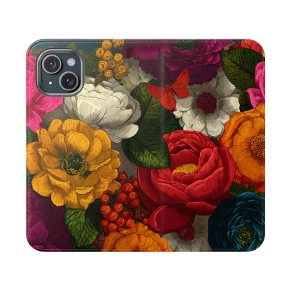Midnight Bloom – iPhone Wallet Case