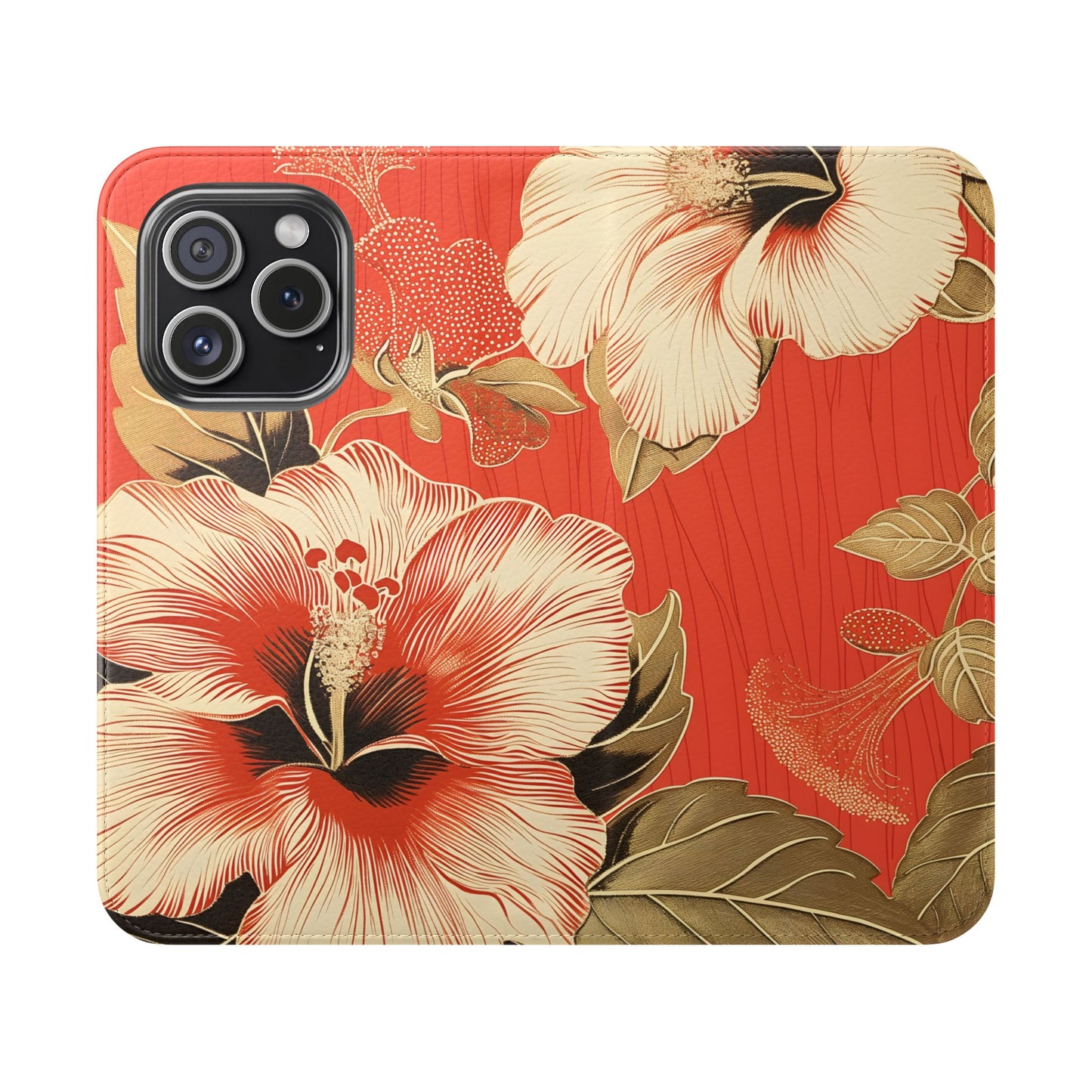 Golden Hibiscus – iPhone Wallet Case