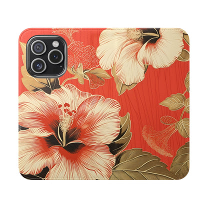 Golden Hibiscus – iPhone Wallet Case