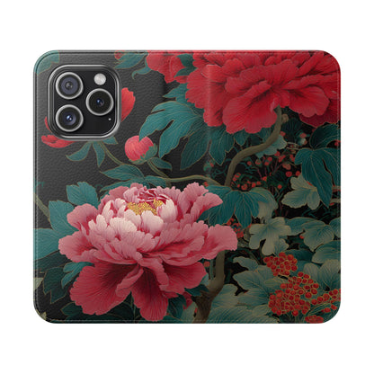 Blooming Peony – iPhone Wallet Case