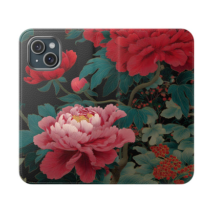 Blooming Peony – iPhone Wallet Case