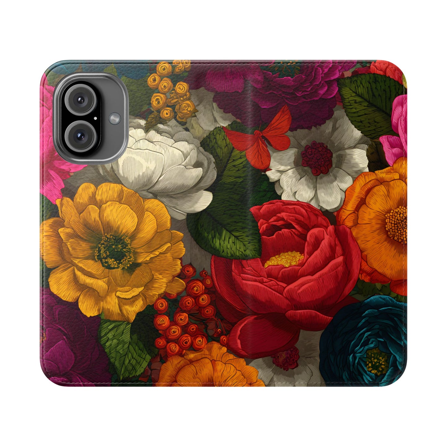 Midnight Bloom – iPhone Wallet Case