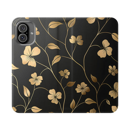 Golden Elegance – iPhone Wallet Case